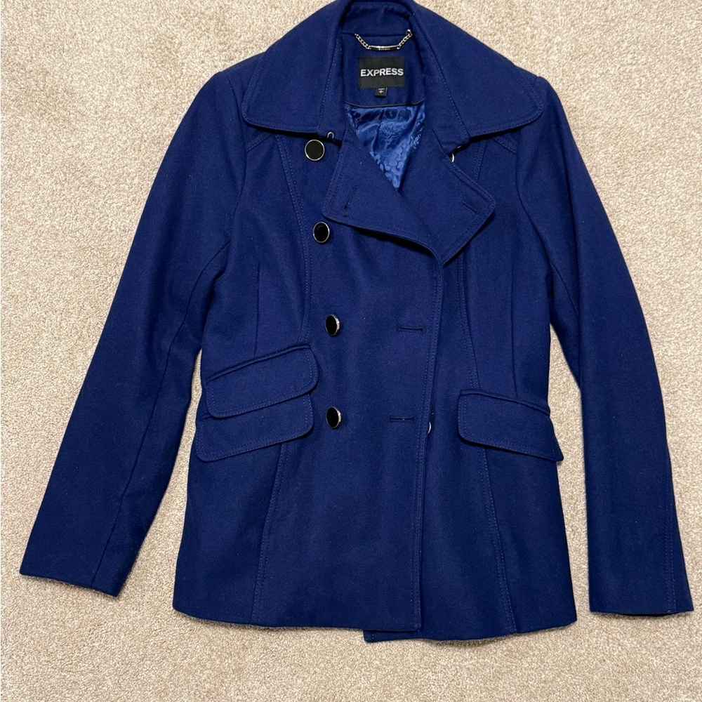 Express Women's Navy Peacoat